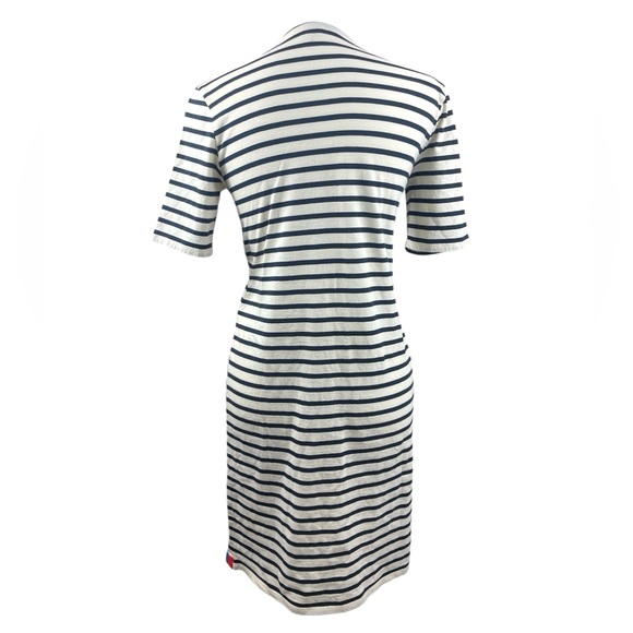 KULE The Tee Dress Navy Cream XS striped short sleeve‎ nautical preppy academia - Picture 10 of 13
